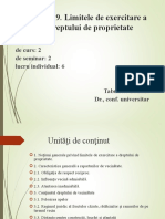 Tema 9. Limitele Dreptului de Proprietate