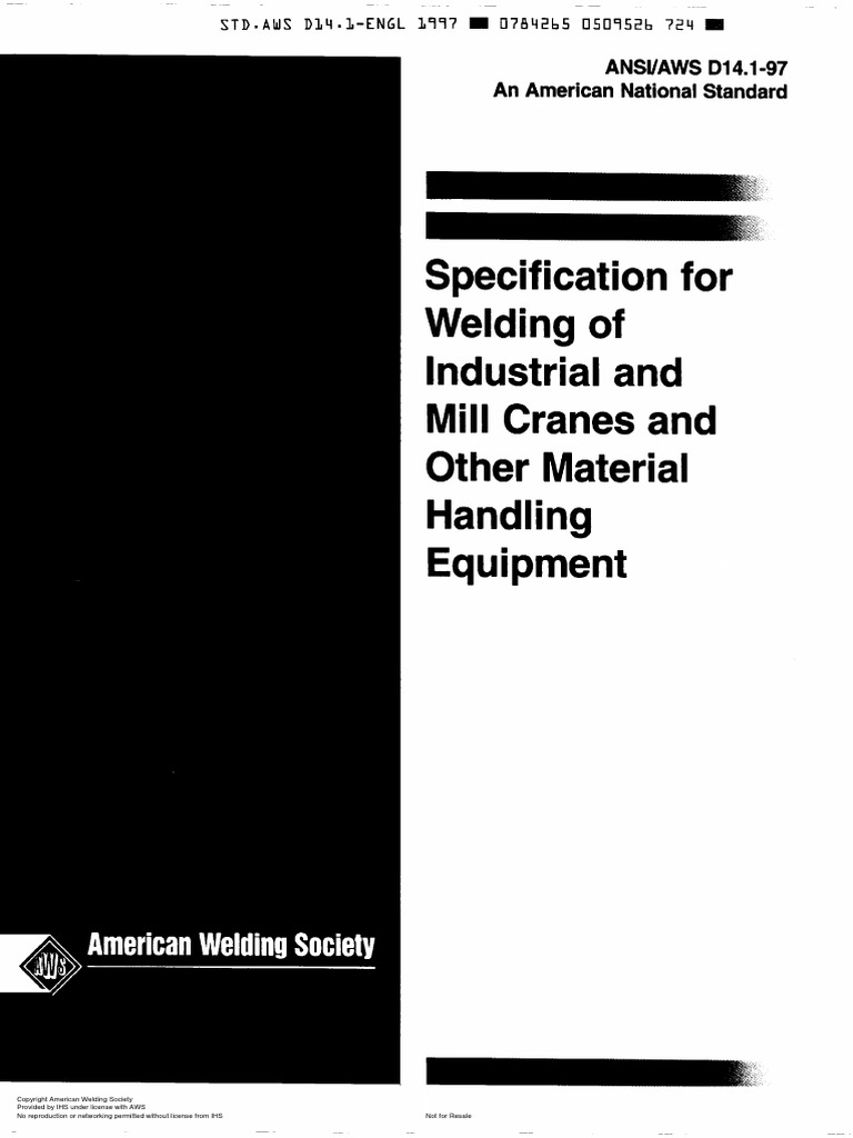 Aws 14.1 | PDF | Welding | Construction