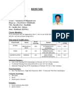 Om Kumar CV (Resume) PDF