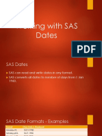 Working With SAS Dates