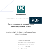 Escritura Creativa en La Era Digital: El Taller Literario Integrado en El Currículo