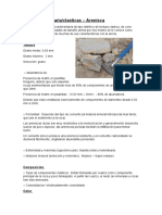 Arenisca: Características de la roca sedimentaria arenisca