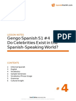 Gengo Spanish S1 #4 Do Celebrities Exist in The Spanish-Speaking World?