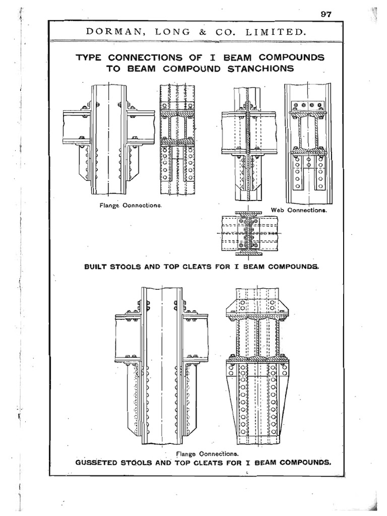 Beam Compound Connection Types Guide | PDF | Structural Engineering ...