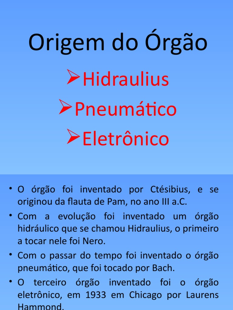 Origem Do Órgão | PDF