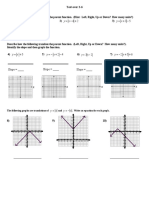 Translations of parent functions y=x and y=-x