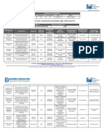 Ejemplo de Matriz de Comunicaciones