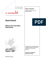 Document checklist for a Work Permit in Mexico City