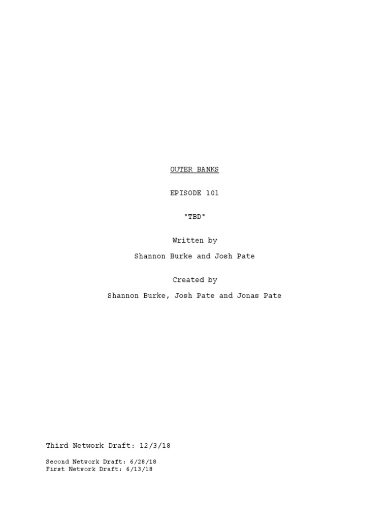 Outer Banks 1x01 - Pilot | PDF | Nature