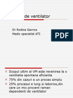 Sevrajul de Ventilator