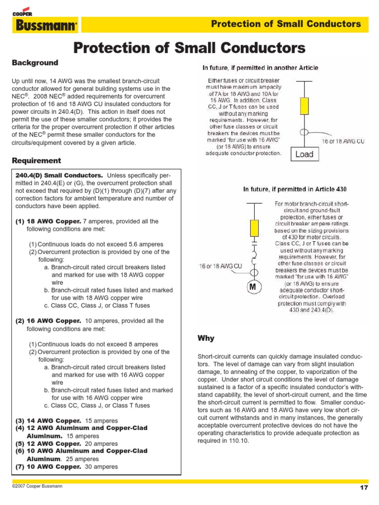 BUS Ele Small Conductor Protection | PDF | Fuse (Electrical ...