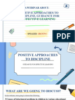 Positive Approaches To Discipline, Guidance For Effective Learning (Final)