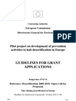 Guidelines For Grant Applications