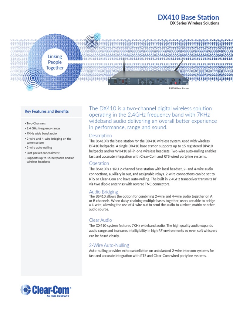 12.6.3 DX410 - BaseStation - Datasheet | PDF | Base Station | Wireless