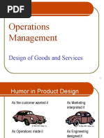 Operations Management: Design of Goods and Services