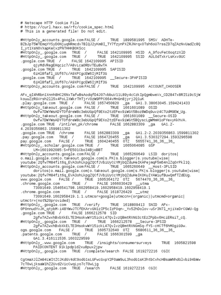 Netscape HTTP Cookie Specifications | PDF | Network Protocols | Software