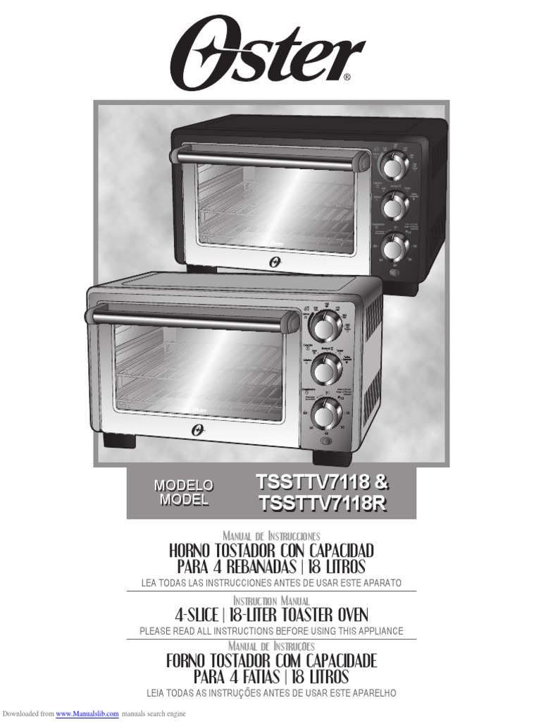 Manual Horno Oster, PDF, Horno