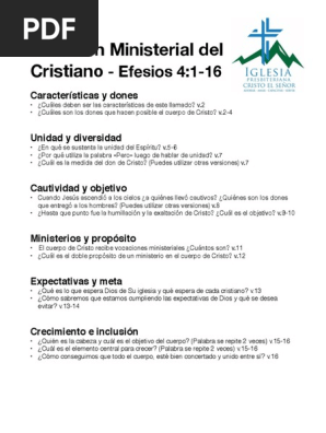 Estudio Inductivo Efesios 4 Pdf