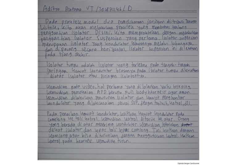 Catatan Mdl 3 Pemliharaan Aditya Pvt 201871146 Pdf