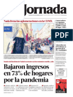 2020 11 29 Bajaron Ingresos en 73 de Hogares Por La Pandemia PDF