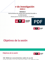 Instrumentos de Campo para Levantar-Acceder A Información Científica