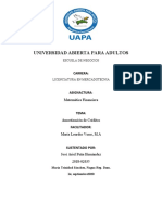 Tarea Unidad Vi, Matematica Financiera