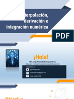 Interpolación, derivación e integración numéricas