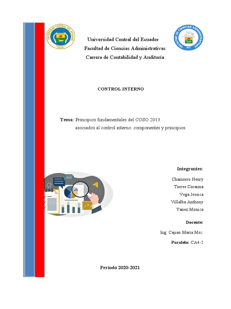 Principios COSO 2013 en Control Interno | PDF | Información | Sistema ...