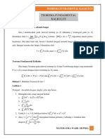 MTK WAJIB - Integral Tentu Dan Teorema Fundamental Kalkulus PDF