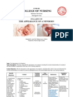 Appearance of The Baby-Syllabus