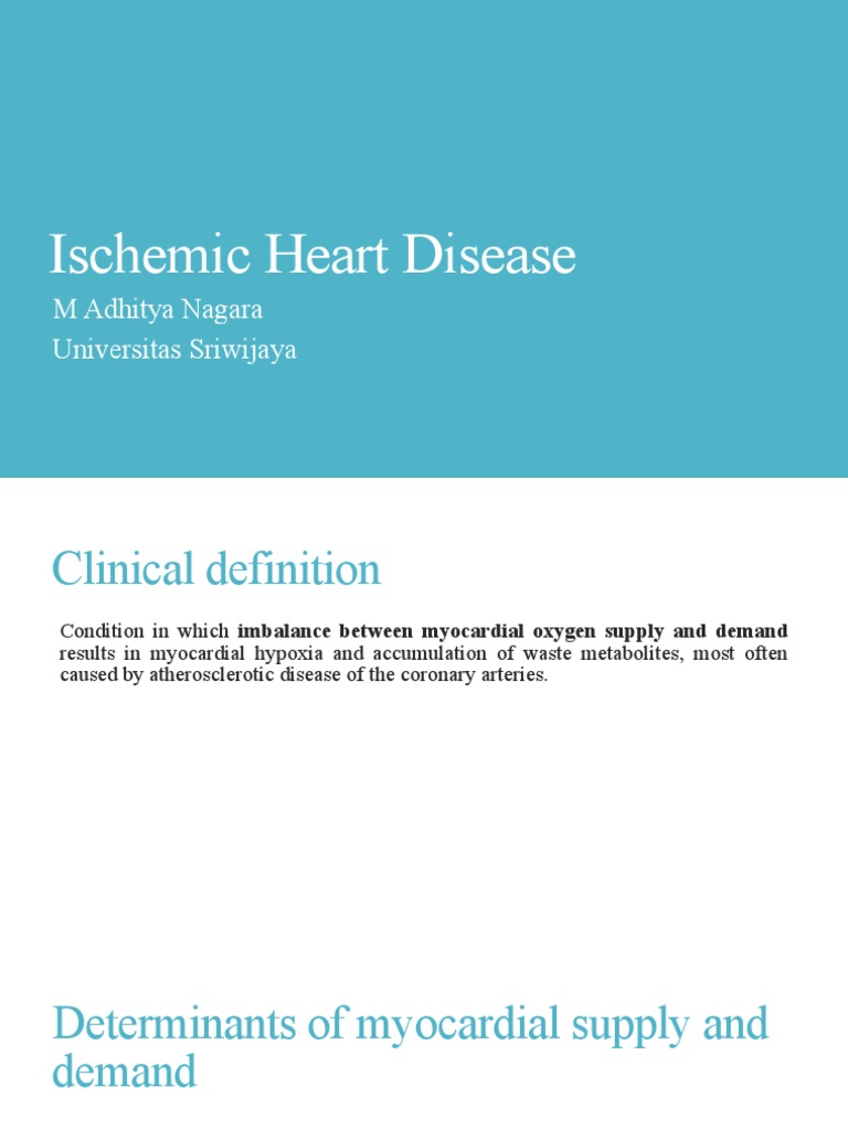 Understanding Ischemic Heart Disease | PDF | Percutaneous Coronary ...