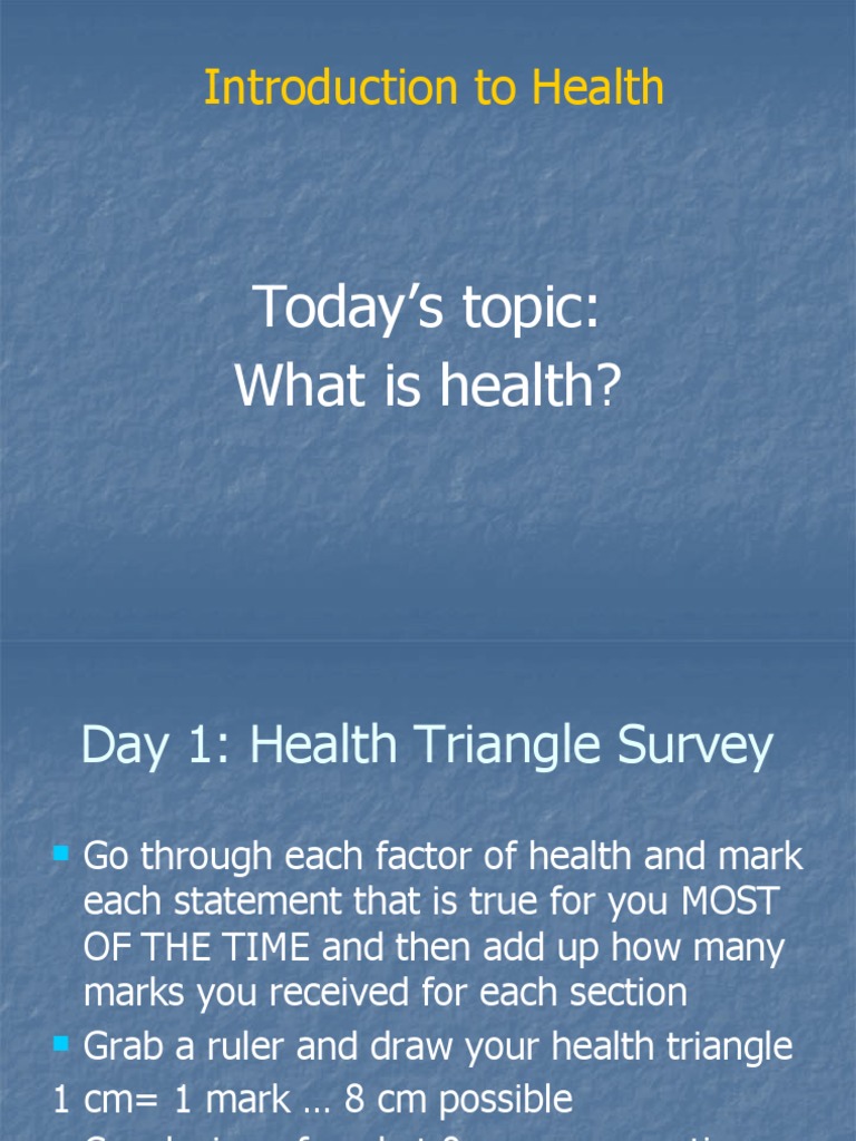 Wellness Triangle | PDF | Stress (Biology) | Mental Health