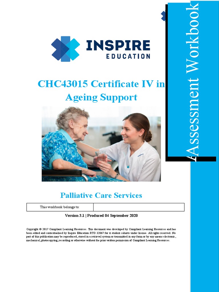 CHC43015 Certificate IV in Ageing Support Palliative Care Services PDF Palliative Care