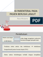 Nutrisi Parenteral Pada Pasien Berusia Lanjut