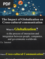 The Impact of Globalization On Cross-Cultural Communication