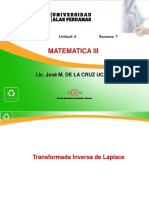 Transformada Inversa Laplace Matemática III