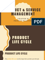 Product life cycle stages