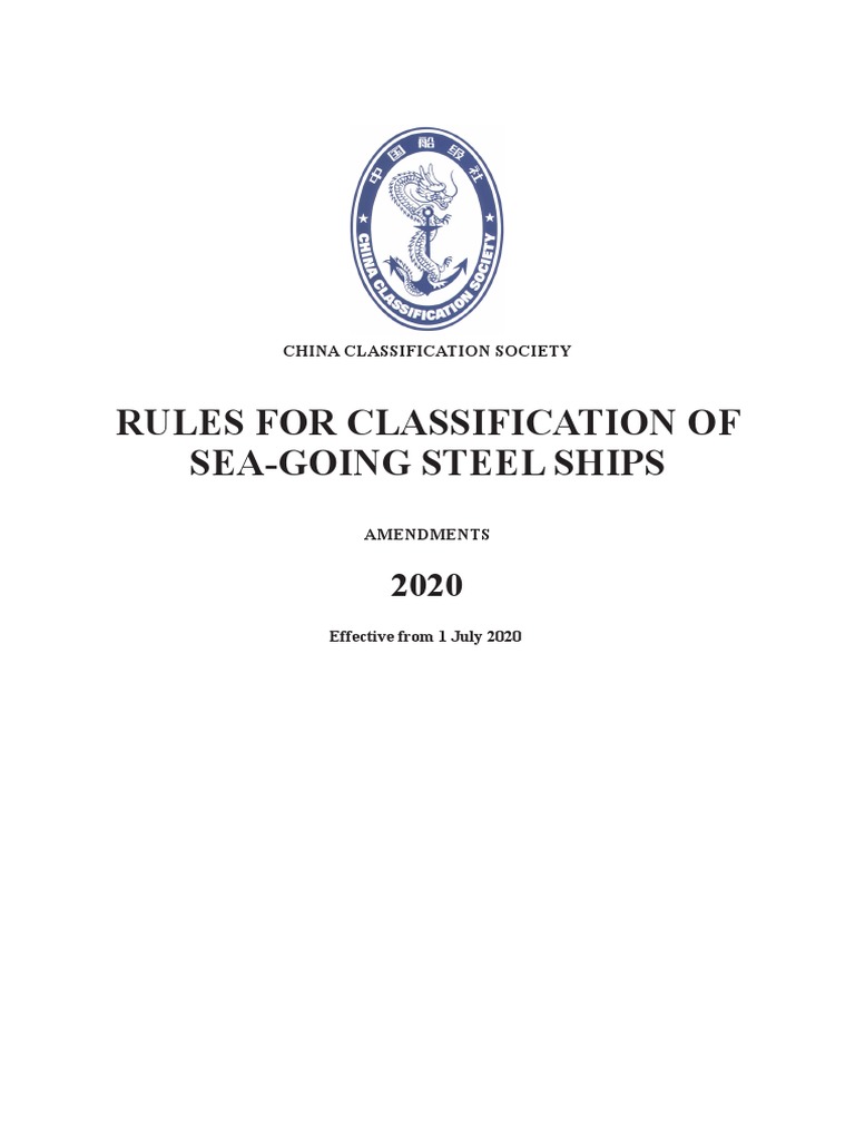 CCS Rules for Steel Ships 2020 | PDF | Liquefied Petroleum Gas | Shipping