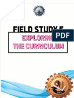 Exploring the K to 12 Curriculum: Field Study 5 Focus on Curriculum