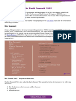 Rio Summit UPSC Notes PDF