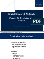 Social Research Methods: Chapter 24: Qualitative Data Analysis