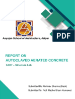 Autoclaved Aerated Concrete Report