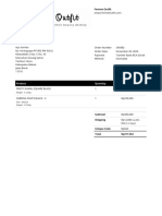 Invoice: Product Quantity Price