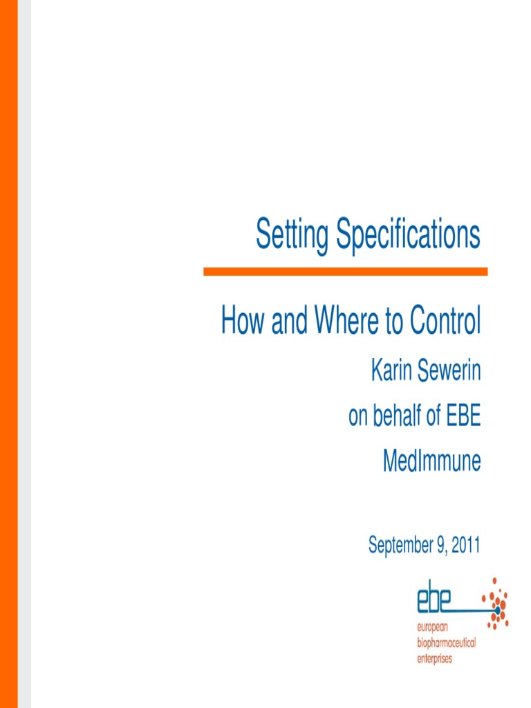 Setting Specifications for CQAs and Testing | PDF | Quality Assurance ...