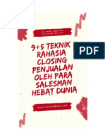 9+5 Rahasia Closing Penjualan