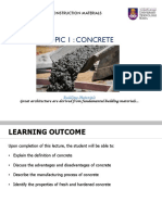 Topic 1 - Concrete