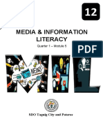 Media & Information Literacy: Quarter 1 - Module 5