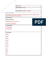 Lesson Plan Subject: Trainee: Topic or Theme:: Science Nouf Saleh Alothali Place To Live