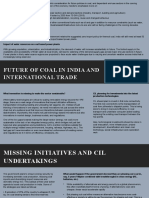Future of Coal in India and International Trade