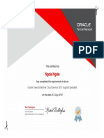 Oracle Taleo Enterprise Cloud Service 2013 Support Specialist
